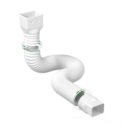 Verbinding regenpijp - Afvoerpijpen - plastic - wit - 58in - Regenpijpen - afvoerpijp - Telescopisch - Tuinslangkoppeling - regenpijp verlenger