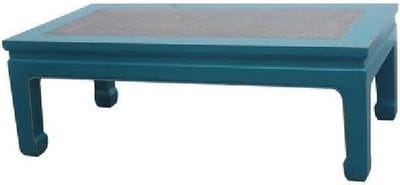 Fine Asianliving Chinese Salontafel Teal Bamboe B132xD70xH45cm Chinese Meubels Oosterse Kast