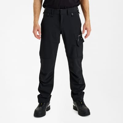 Engel Entire monteursbroek met 4-weg stretch 2336-234 - Black / Anthracite Grey - 42