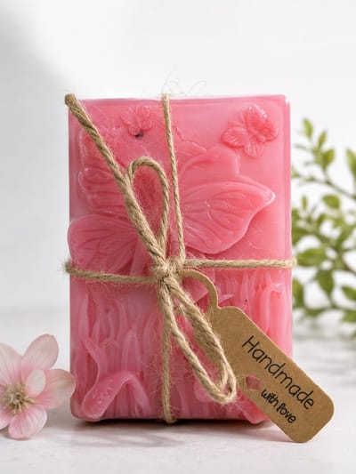 1 stuk Handgemaakte zeep Baby Poeder geu per stuk 100 g, natuurlijke vaste zeep zonder palmolie, handzeep en gezichtszeep, luxe cadeau voor dames en heren
