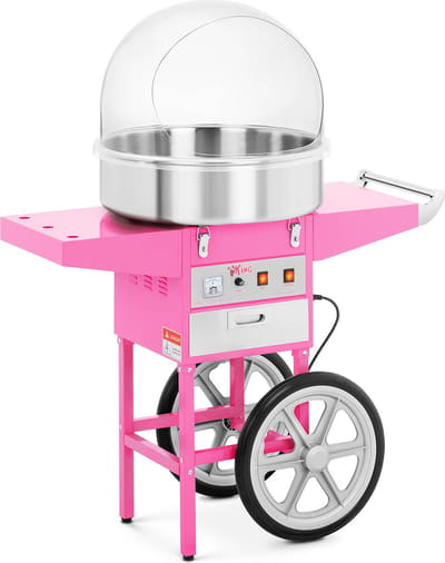 Royal Catering Krachtige suikerspinmachine met roestvrijstalen kom en warmhoudlade - 230V, 1200W 10010083