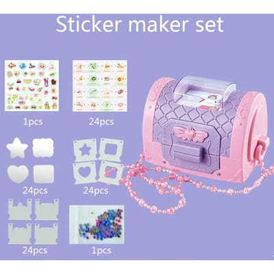 DIY Sticker Machine Creatieve 3D Handgemaakt Educatief Speelgoed Voor Kinderen Jongens Meisjes Feestbedankje white