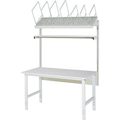 Rau verpakkingstafelsysteem 01 Werktafel serie Tom, B 1500 x D 1000 x H 760-1080 mm, melamine blad, tot 500 kg