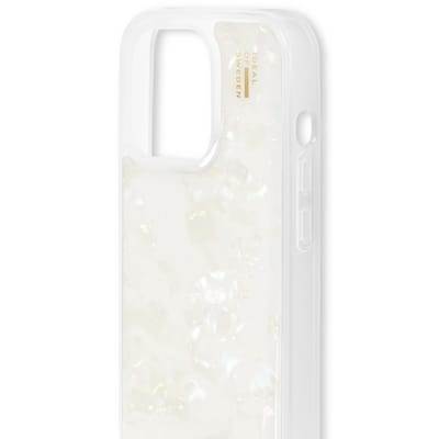 iDeal of Sweden Pearlized Case geschikt voor Apple iPhone 15 Pro - Wit