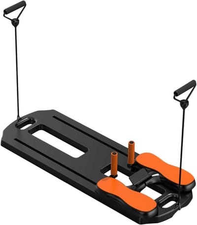 Pilates Board - Fitness Plank - Thuis Workout - Opvouwbaar Ontwerp - 102 cm - Zwart