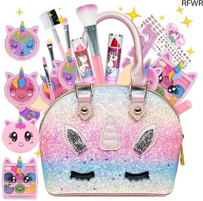 RFWR® Kindermake-up Set voor Meisjes – Wasbare en Veilig voor Creatieve Spellen