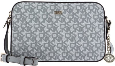 DKNY Schoudertas Avondtas Bryant Park Camera Bag Grey Multi Lichtgrijs Wit