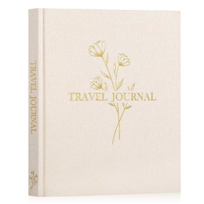 Dailygoody - Reisfotodagboek - Notitieboek voor Dames en Heren - Premium Kwaliteit - Beige - Plakboek en Geheugenboek - Perfect voor Reizen en He