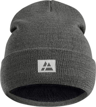 DANISH ENDURANCE Beanie van Gerecycelde Materialen met Polar Fleece - Donkergrijs