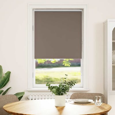 vidaXL - Rolgordijn - verduisterend - koffie - 85x150 - cm - stofbreedte - 80,7 - cm