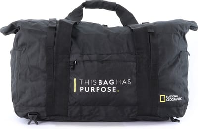 National Geographic Opvouwbare Reistas / Weekendtas / Sporttas - 29 Liter - Vegan - Pathway - Zwart i - Zwart
