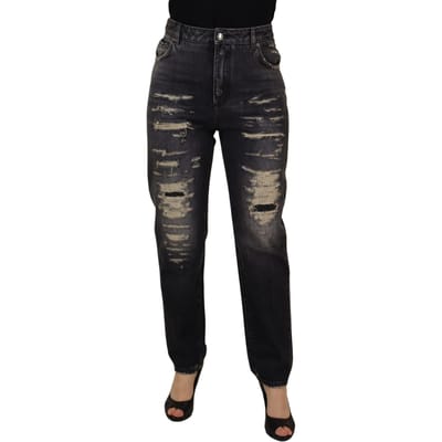 Dolce Gabbana Versleten Jeans Gescheurde Jeans
