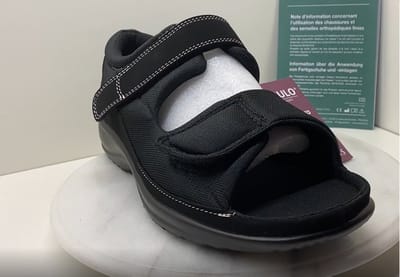 PODARTIS Unisex diabetesschoenen Deambulo open - Zwart - Maat 39 (SA501)