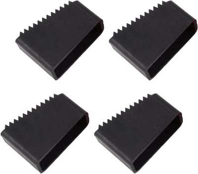 Laddervoethoezen - Ladderdoppen Antislip - Verbeterde Stabiliteit - Robuust Rubber Materiaal - 4 stuks - Zwart