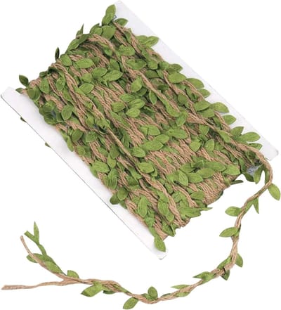Natuurlijke Groene Rattanstelen, 20m Decoratieve Bladertouw voor DIY, Bruiloft en Thuisdecoratie, Perfect voor Creatieve Projecten en Ambachten