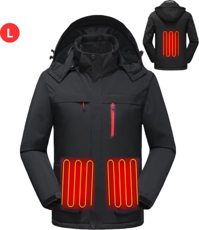 Bovista Elektrische Kleding Warm - Heating Jacket - Jas Met Verwarming - Thermo Jas - Verwarmde Jas - Heren - Maat L - Zwart