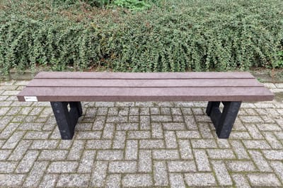 Rockwood® Zitbank Lifelong - Zwaar Kunststof (50kg)-Quartz Brown 1.20m