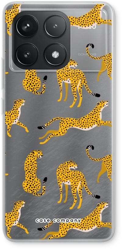 Case Company® - Hoesje geschikt voor Xiaomi Poco F6 Pro hoesje - Luipaard - Soft Cover Telefoonhoesje - Bescherming aan alle Kanten en Schermrand