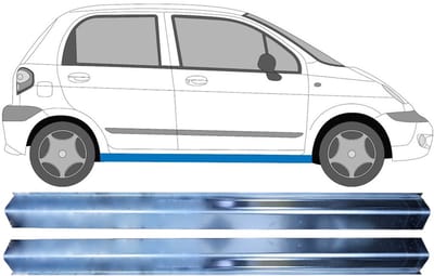 Reparatie dorpel voor Chevrolet Matiz 2001-2005 / Links = Rechts / Set