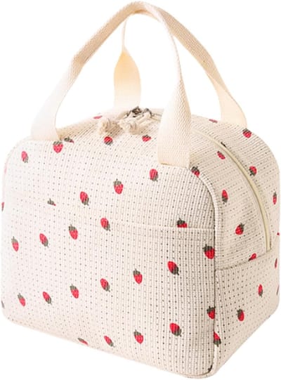 Vrouwelijke Lunchtas, Geïsoleerde Koeltas voor Meisjes en Volwassenen, Schattige Herbruikbare Lunchbox voor School, Werk en Picknicks