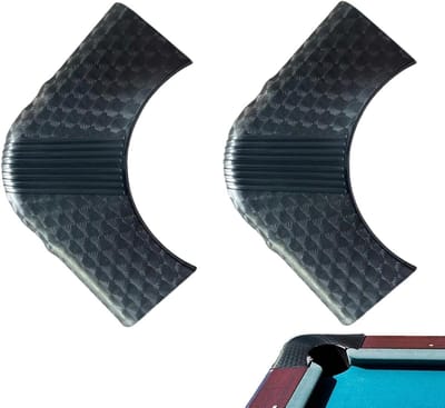 Hoekbeschermers Pooltafel - Tafelbeschermers - Tafel Beschermen - Stabiel HIPS Materiaal - 2 Stukken - Zwart