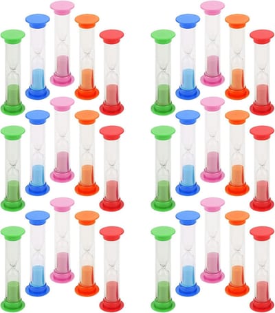 30 Stuks 2-Minuten Zandloper, Afteltimer voor Thuis en Kantoor, Decoratieve Zanduur voor Cadeaus en Feestjes