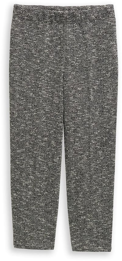 Tom Tailor - TTLEA Straight bouclé broek - Maat 36/28 - salt pepper boucle structure