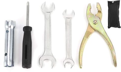 Dailygoody - Qiilu Universele Motorfiets Reparatietoolset - Sleutels, Schroevendraaiers, Tang en Bougiekop