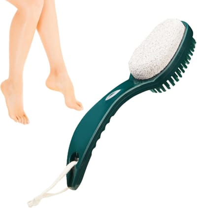 Voetborstel met puimsteen - Voetverzorging tool - Zachte voeten krijgen - Dubbelzijdig ontwerp - 193 cm lengte - Niet gespecificeerd