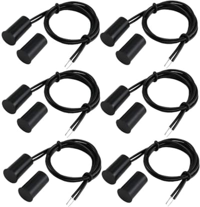 Verzonken Bedraad Veiligheidsvenster Poortcontactsensor Alarm - 6 Stuks Magnetische Deursensor