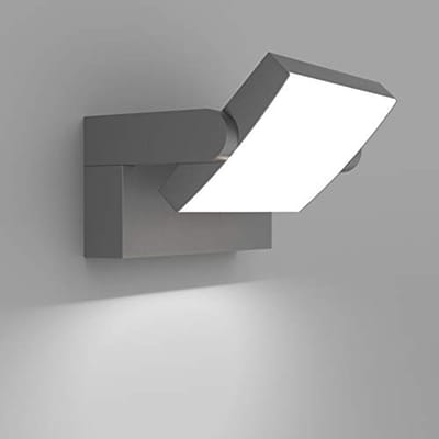 24W LED Wandlamp - Waterdichte Verstelbare Buitenverlichting voor Tuin en Entree - Donkergrijs - Koud Wit 5700K-6000K