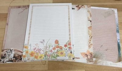 4 Schrijfblokken A4 formaat met lijntjes - Meer Leuks - 50 vel per blok - Briefpapier - Postpapier