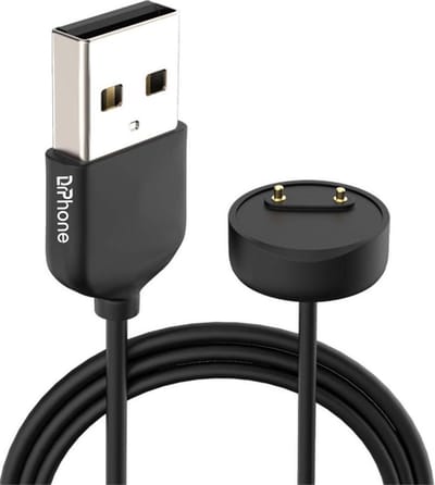 DrPhone XMB2  Magnetische Oplaadsnoer - Kabel - USB-oplader  Geschikt voor Xiaomi Mi Band 5/6/7 - Zwart