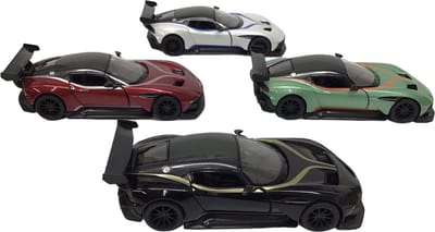 Aston Martin Vulcan met strepen Pull-back motor - 1:38 - Kinsmart verkrijgbaar in 4 kleuren verkoop per stuk