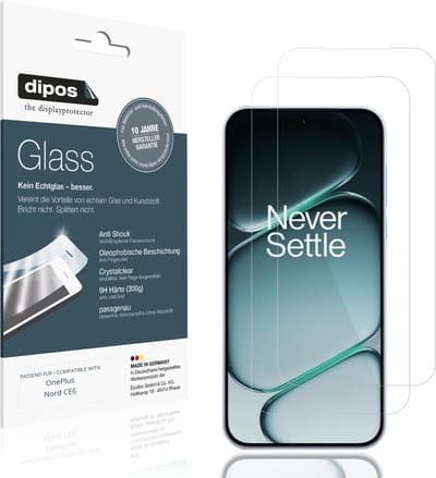 dipos – 2x Pantserfolie geschikt voor OnePlus Nord CE6 | 9H Screenprotector
