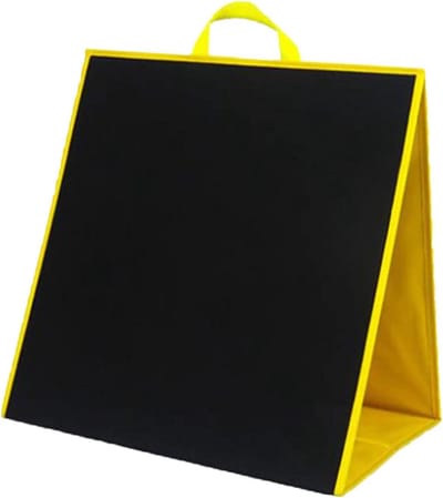 Viltbord Verhalen - Vertelbord Set - Educatief Spelen - Dubbelzijdig Staand - 43.5x44cm - Blauw Zwart