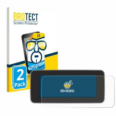 BROTECT - Screenprotector voor Mercedes-Benz GLC X253 Mopf 2019-2020 MBUX 10.25" - Folie Beschermfolie transparant 2 Stuks