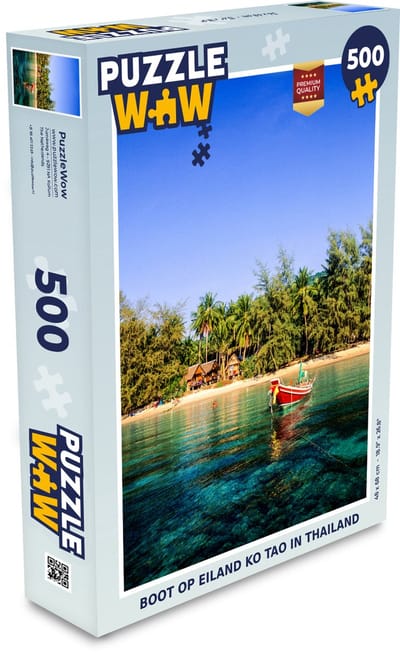 Puzzel Boot op eiland Ko Tao in Thailand - Legpuzzel - Puzzel 500 stukjes