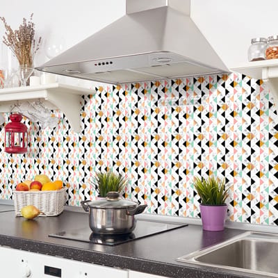 Zelfklevende muurtegelstickers voor keuken en badkamer - 30 luxe tegelstickers met marmerlook - 30 stickers van 10x10 cm