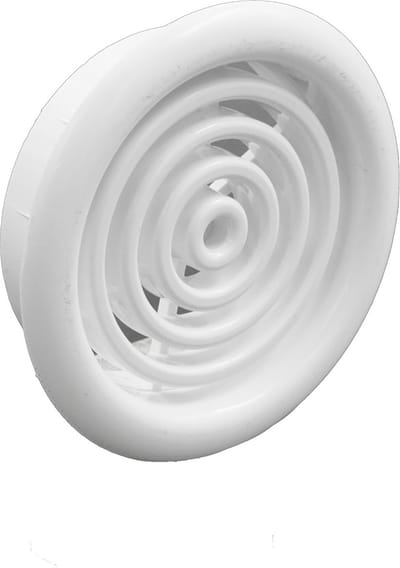 Weha Ventilatierooster Ø47mm, kunststof wit (2 stuks)
