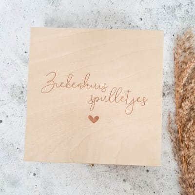Bewaarbox | bewaarkistje | Mijn ziekenhuisspulletjes - Fien & Feau
