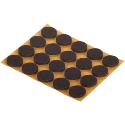 Fix-o-moll Meubelglijder Viltglijders - Zelfklevend - Vilt - Diam. 17mm - Rond - 20 Stuks