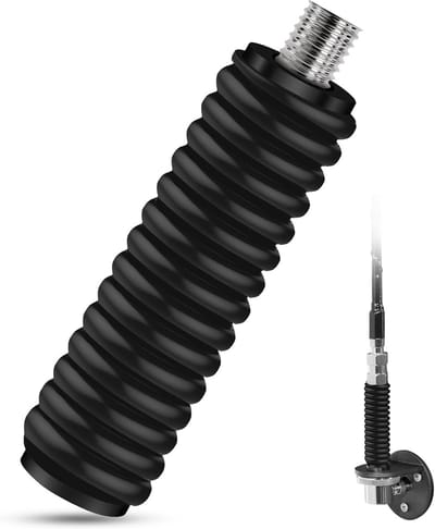 Antenne Veer - CB Veren - Mobiele Radio - Heavy Duty Roestvrij Staal - 3 Inch - Zwart