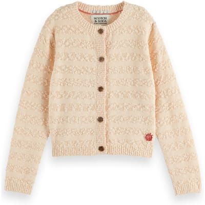 Scotch & Soda Girl Boucle Cardigan Powdered Peach Taglia: 14 | Maglioni Outlet | kids | Arancia