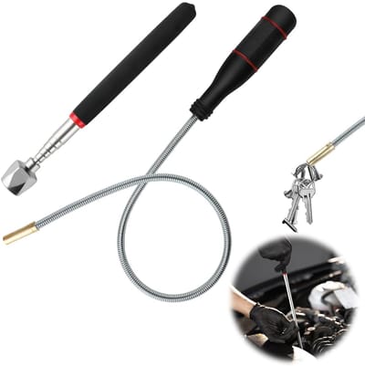 2x Telescopische Magnetische Grijper Set voor Onderdelen Verzamelen