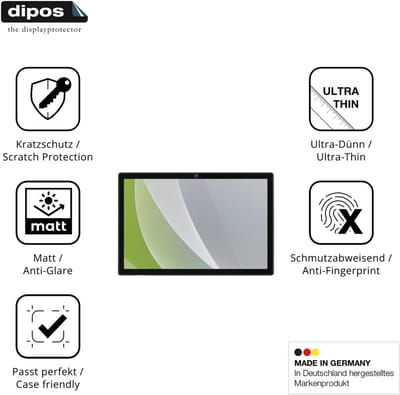 dipos – 2x Matte Beschermfolie geschikt voor ZIOVO ZIOVO E9 | Krasbestendige & antireflecterende Screenprotector Ultra-Thin
