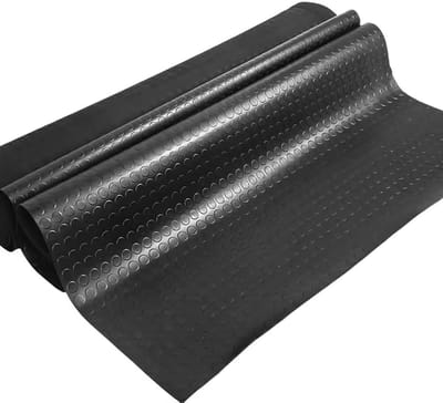 Rubberen Vloerrollen - Antislip Mat - Werkplaats Beschermen - Schokabsorberend - 100 x 270 cm - Zwart