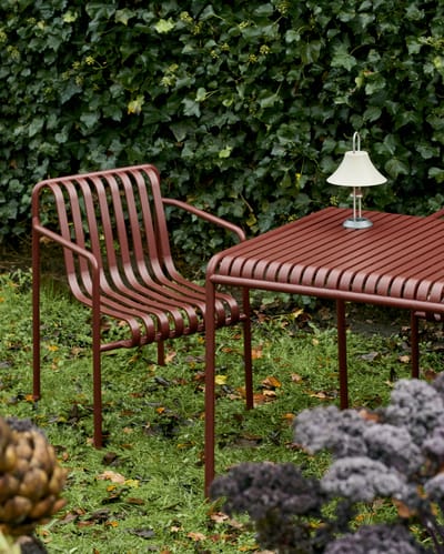 HAY Palissade Dining Arm Chair - iron red