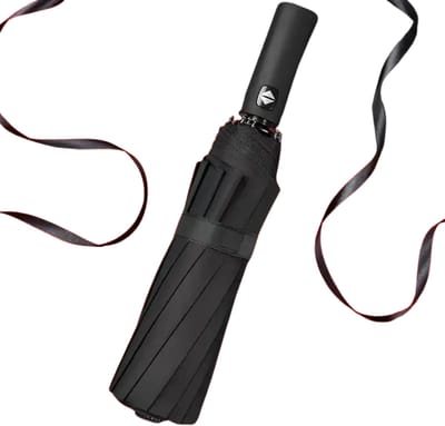 Nivard Moderne Stormparaplu - Opvouwbaar - Windproof Paraplu - Stormproef - Automatisch Uitklapbaar - Umbrella - Met Knop - Zwart