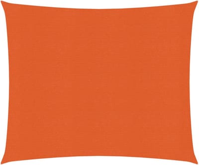 vidaXL Zonnezeil 160 g/m² 2,5x2,5 m HDPE oranje